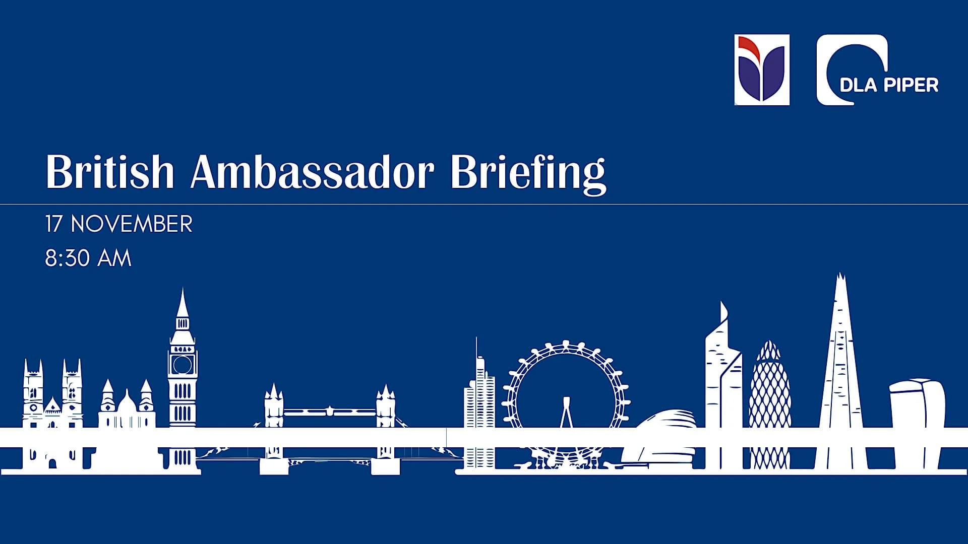 Briefing med den britiske ambassadør til Danmark