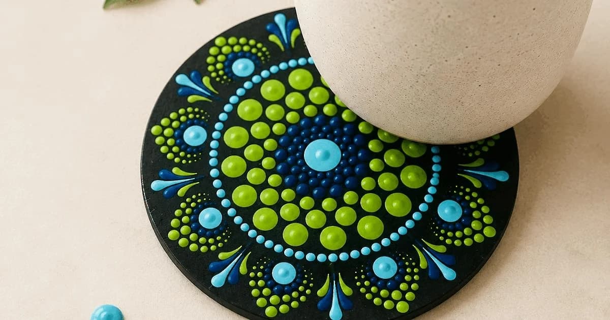 Mandala-maling på tækander