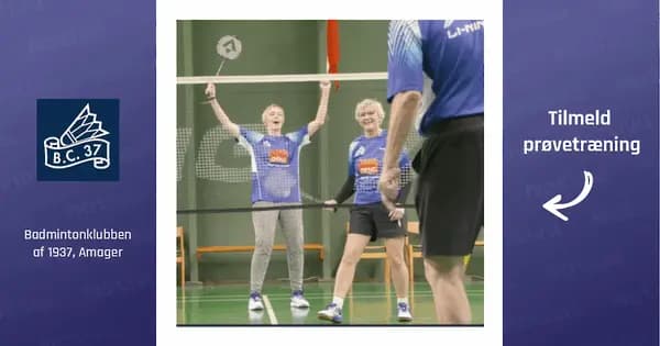 60+ badminton tirsdag formiddag, alle niveauer