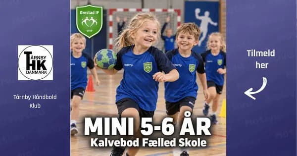 Mini håndbold for 5-6 år på Kalvebod Fælled Skole