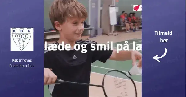 Begynderbadminton for 8-12-årige i Ryparken