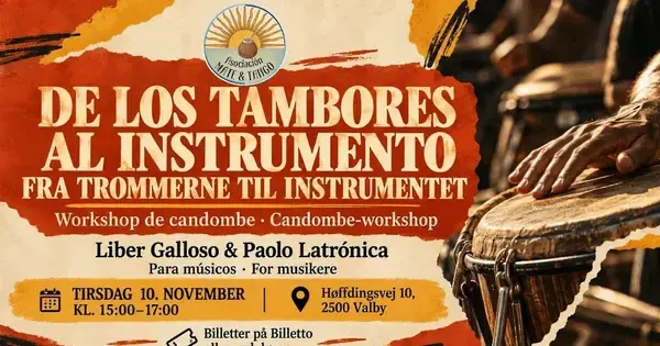 Candombe-workshop: Fra tromme til instrument