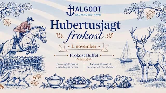 Hubertusjagt-frokost på Halgodt
