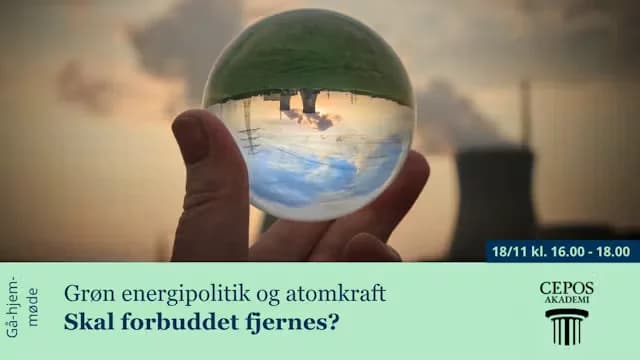 Gå-hjem-møde: Grøn energipolitik – skal Danmark åbne for atomkraft?