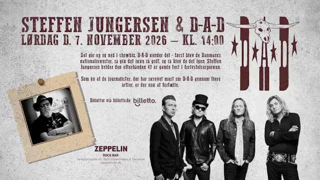 Jungersen og D-A-D – en eftermiddagsmatiné med Dr. Rock