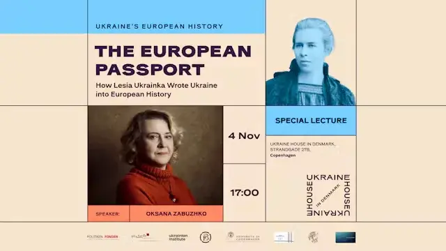 The European Passport: Lesia Ukrainka skrev Ukraine ind i Europas historie | Foredrag med Oksana Zabuzhko