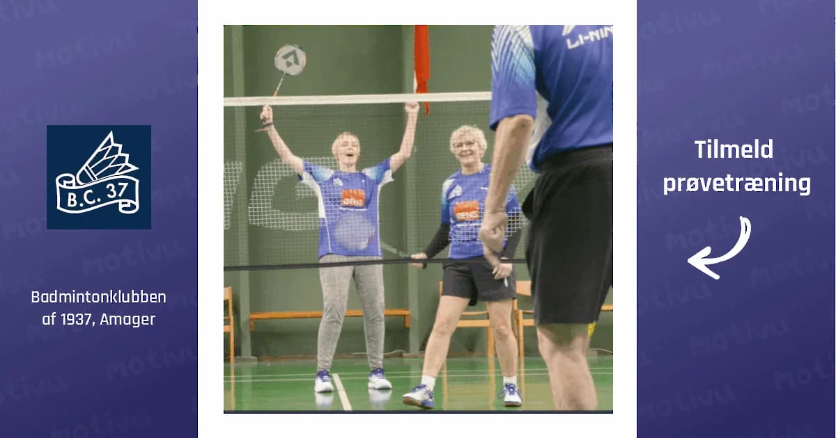 Senior 60+ badminton, tirsdag formiddag