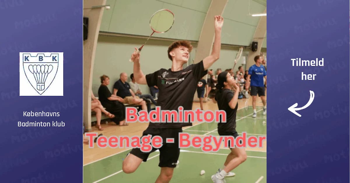 Badmintontræning for teenagere i Ryparken