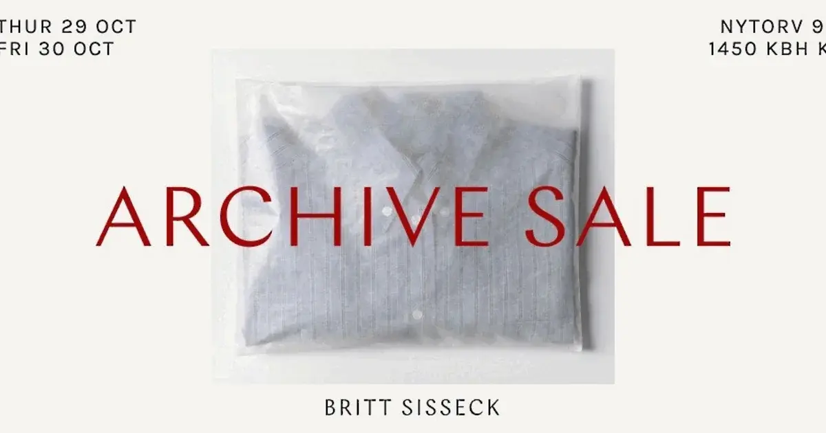 Britt Sisseck lagerudsalg