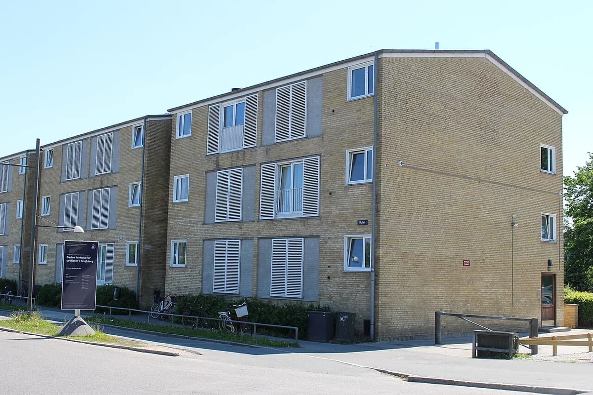 Apartment building in Tingbjerg housing area in Copenhagen